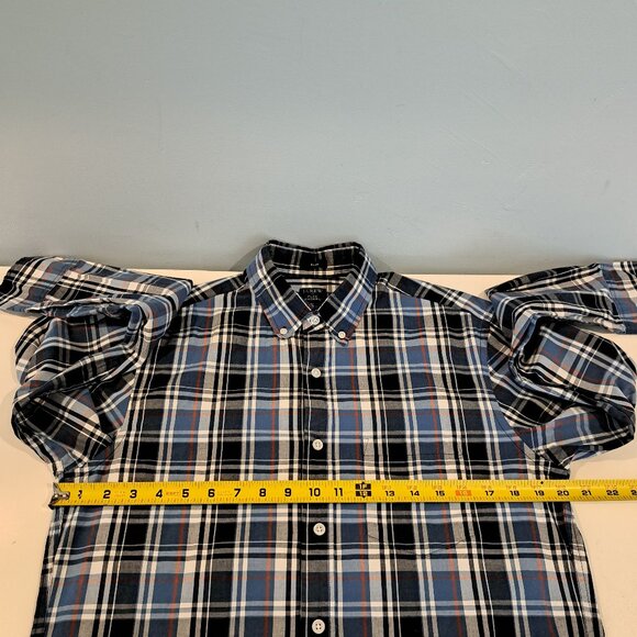 J. crew Men's Medium Slim Fit Flex Washed Long Sleeve Plaid Shirt Style #BB716 - Picture 10 of 14